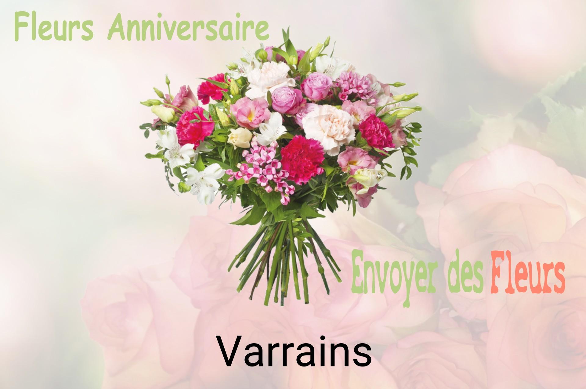 Bouquet de fleurs d’anniversaire livré à Varrains